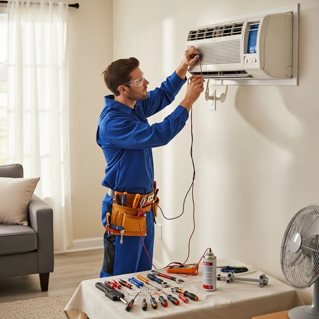 Ayaş Midea Midea klima gaz dolumu ve bakım – Enerji verimliliği artırıldı. - Teknik servis örneği
